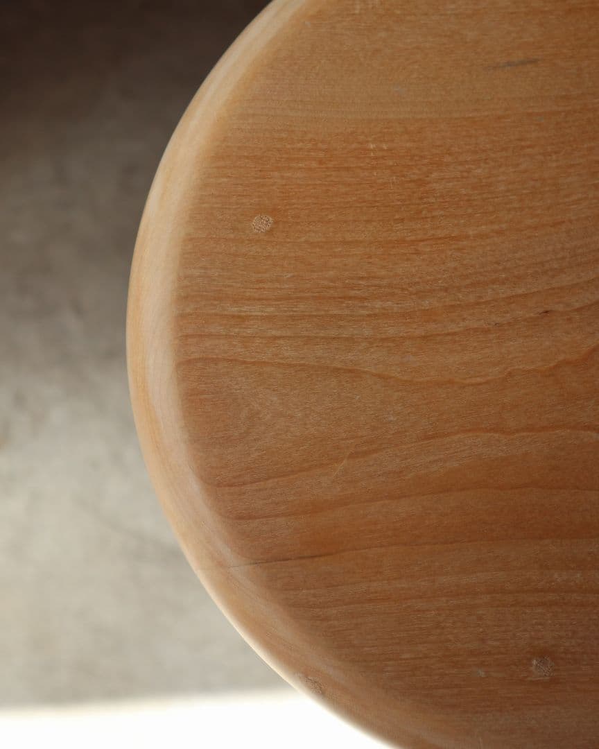 最終値下げ　クリーンなブナの丸スツール　古道具 古家具 アンティーク カフェ