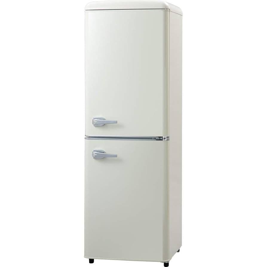 728 レトロデザイン冷蔵庫　130L　小型　一人暮らし　右開き　2ドア　お洒落