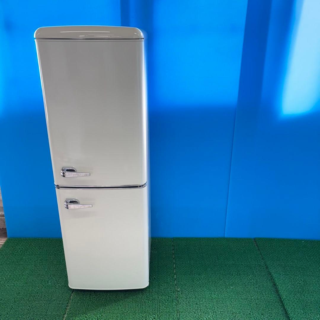 728 レトロデザイン冷蔵庫　130L　小型　一人暮らし　右開き　2ドア　お洒落