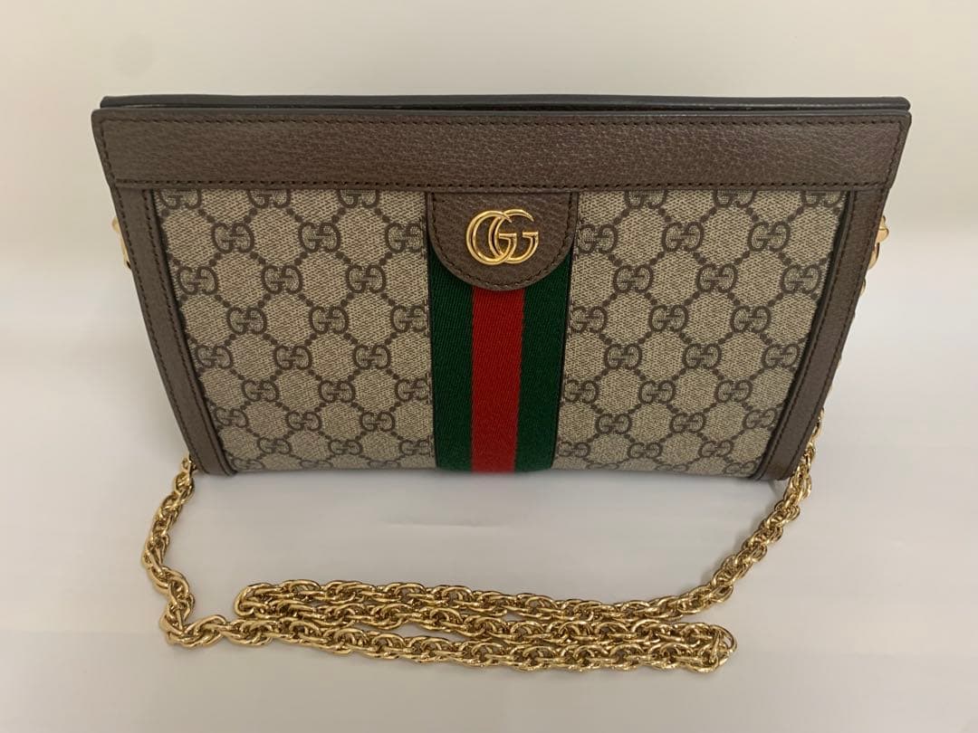 グッチ(Gucci) ショルダーバッグ503877 レザー ベージュ 美品