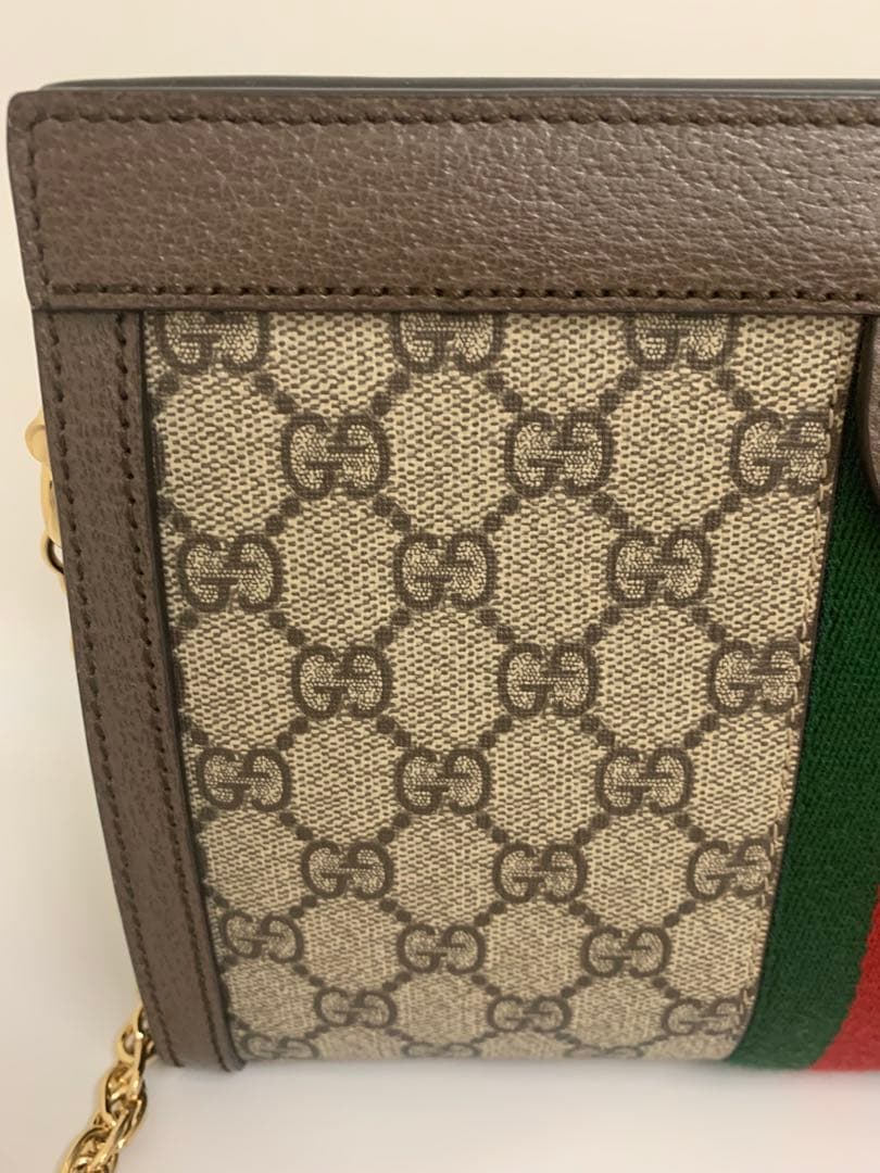 グッチ(Gucci) ショルダーバッグ503877 レザー ベージュ 美品
