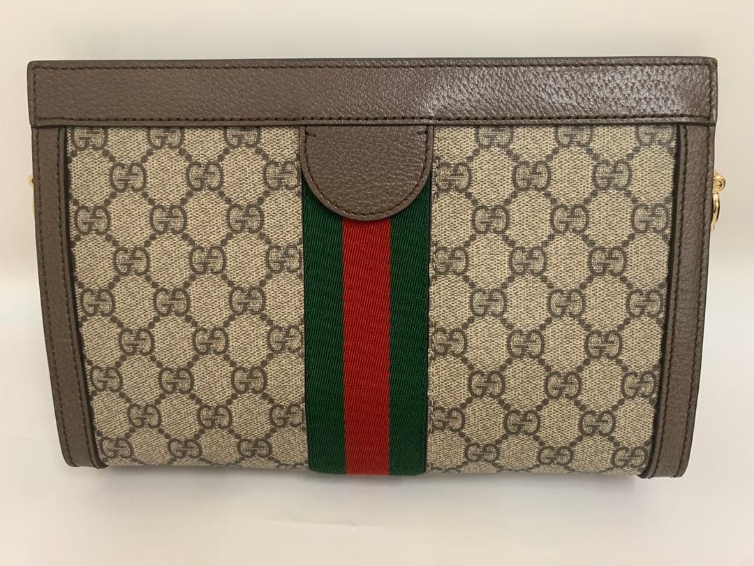 グッチ(Gucci) ショルダーバッグ503877 レザー ベージュ 美品