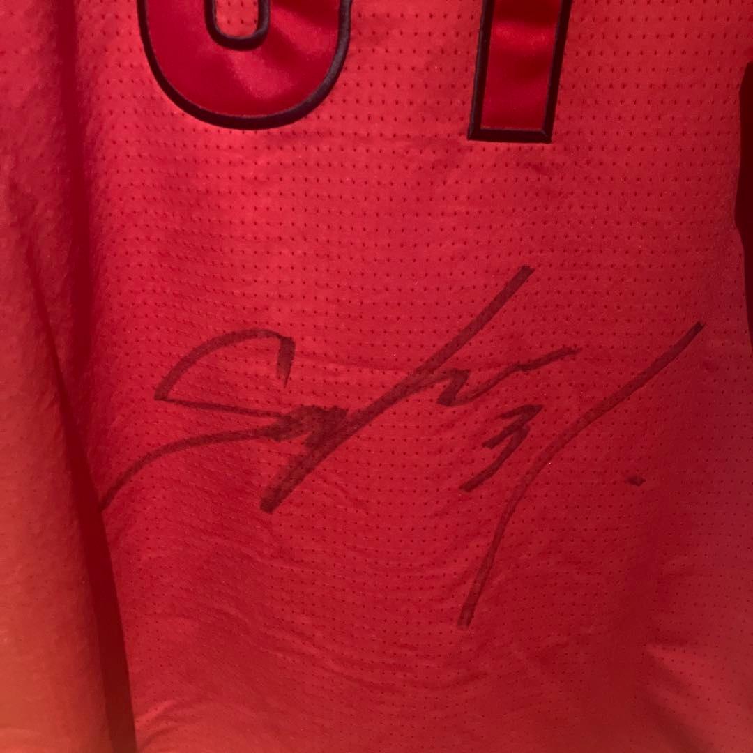 広島カープ ユニフォーム 坂倉　31 直筆サイン入り　Ｌサイズ