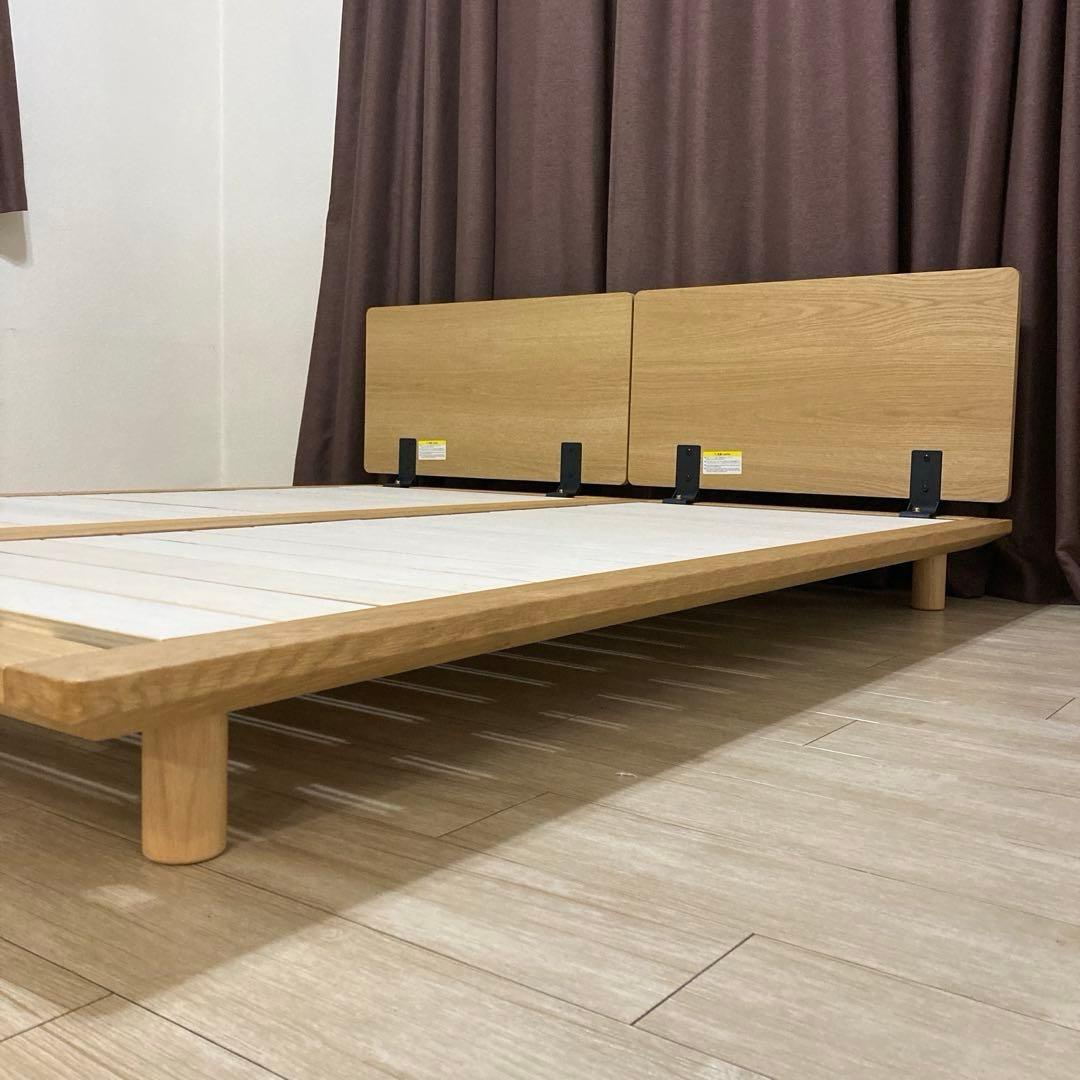 【自社配送エリア内限定販売】無印良品すのこベッドフレーム/クイーンサイズ