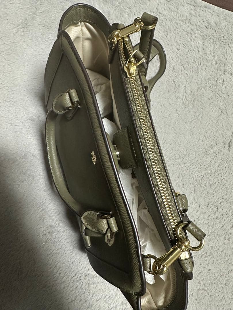 Ralph Lauren オリーブグリーン ハンドバッグ