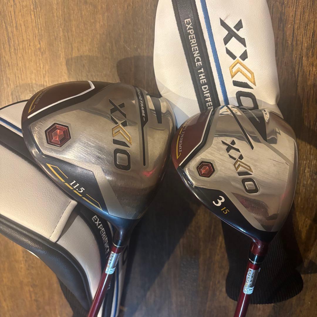 ２点セット　XXIO MP1200 ドライバー　3番　まとめ売り　ヘッドカバー