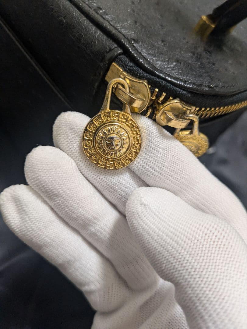 ヴェルサーチ VERSACE ハンドバッグ レザー バニティ