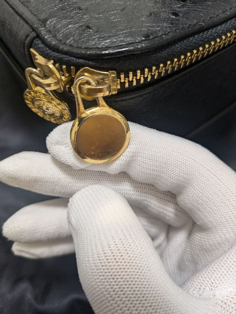 ヴェルサーチ VERSACE ハンドバッグ レザー バニティ