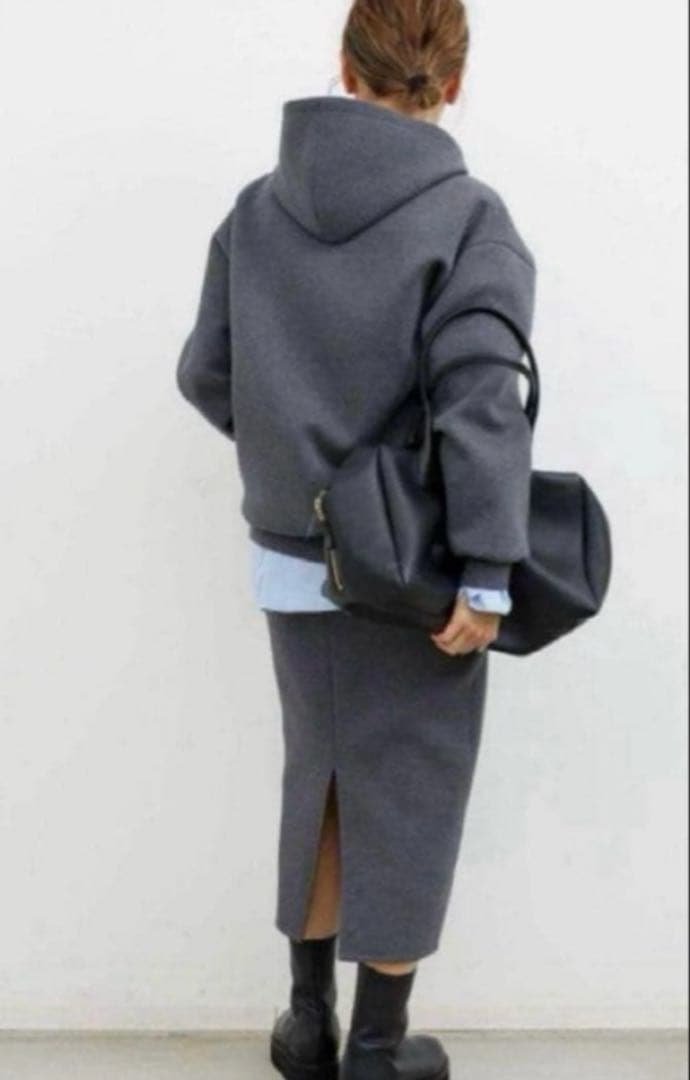 ドゥーズィエムクラス　Oversized フーディー ジップアップパーカー