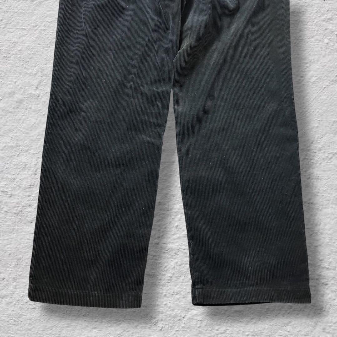 ラルフローレンコーデュロイパンツ2タックUSA製80s古着vintageネイビー