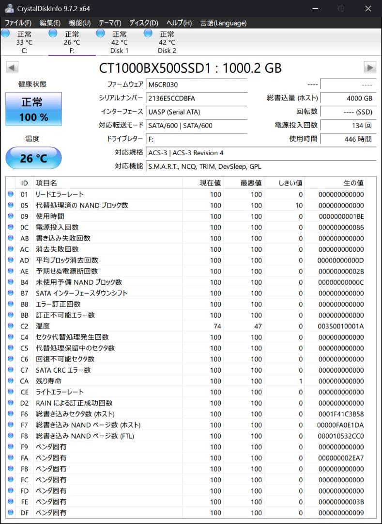 6TB SSDセット（1TB×4台 + 2TB + USBハブ + 透明ケース）
