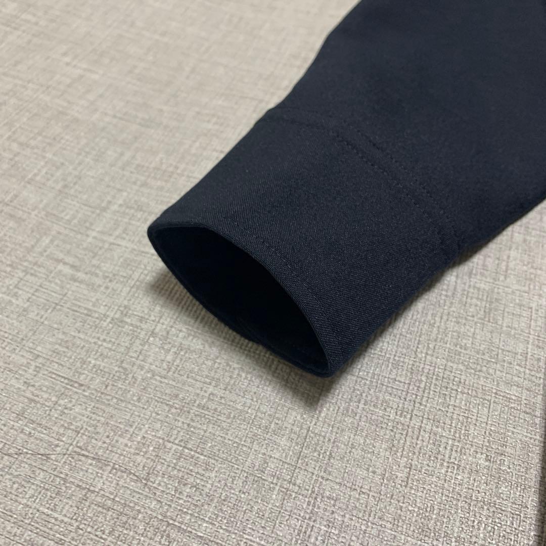 【未使用級】SOEJU　ソフトオックスシャツワンピース　Aライン　ベルト　紺色