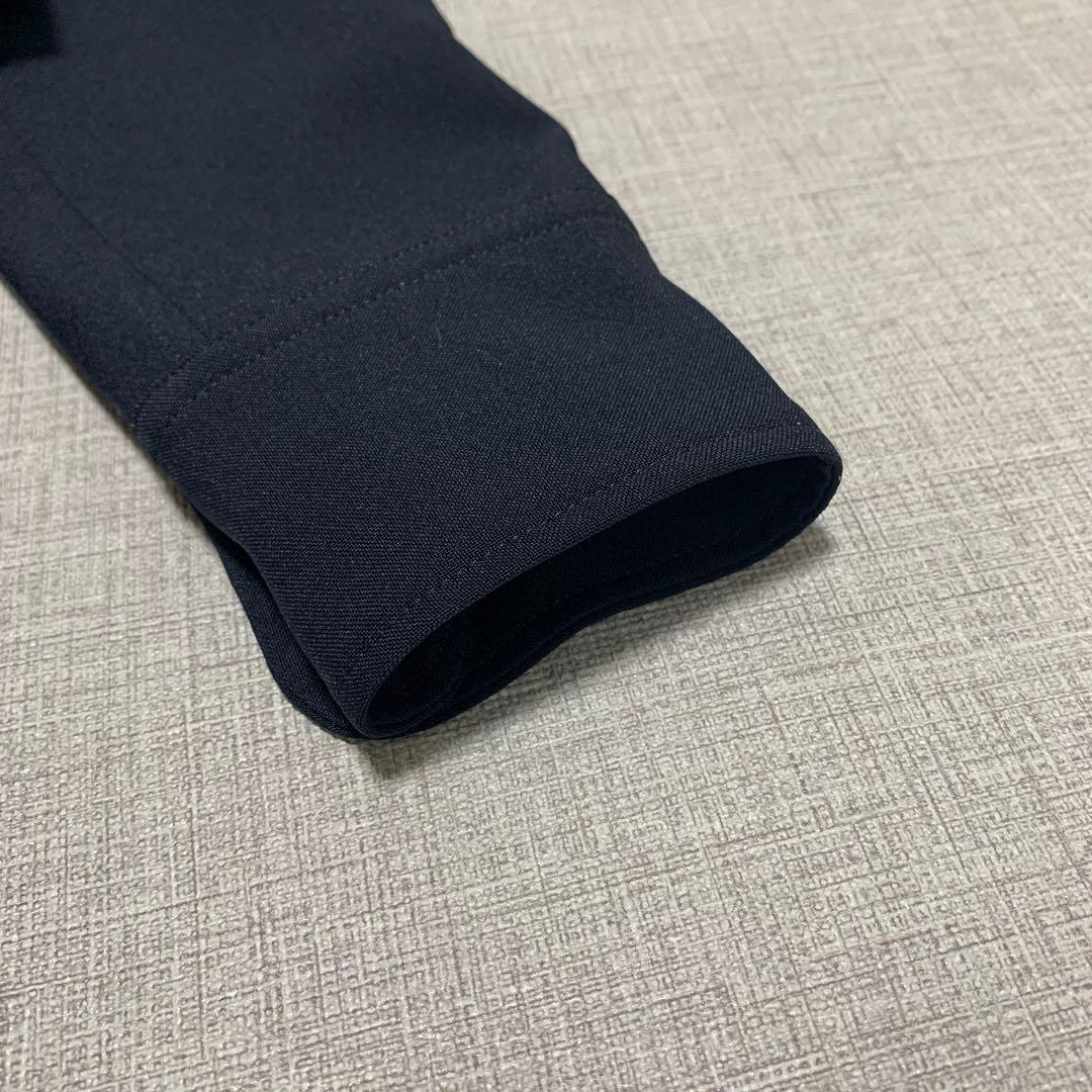 【未使用級】SOEJU　ソフトオックスシャツワンピース　Aライン　ベルト　紺色