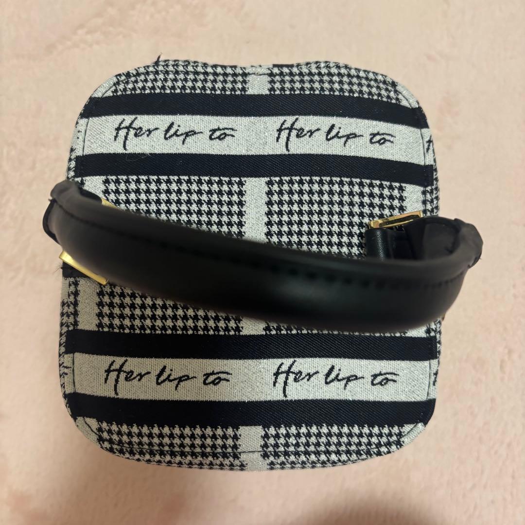 Herlipto Jacquard Vanity Bag バニティバッグ