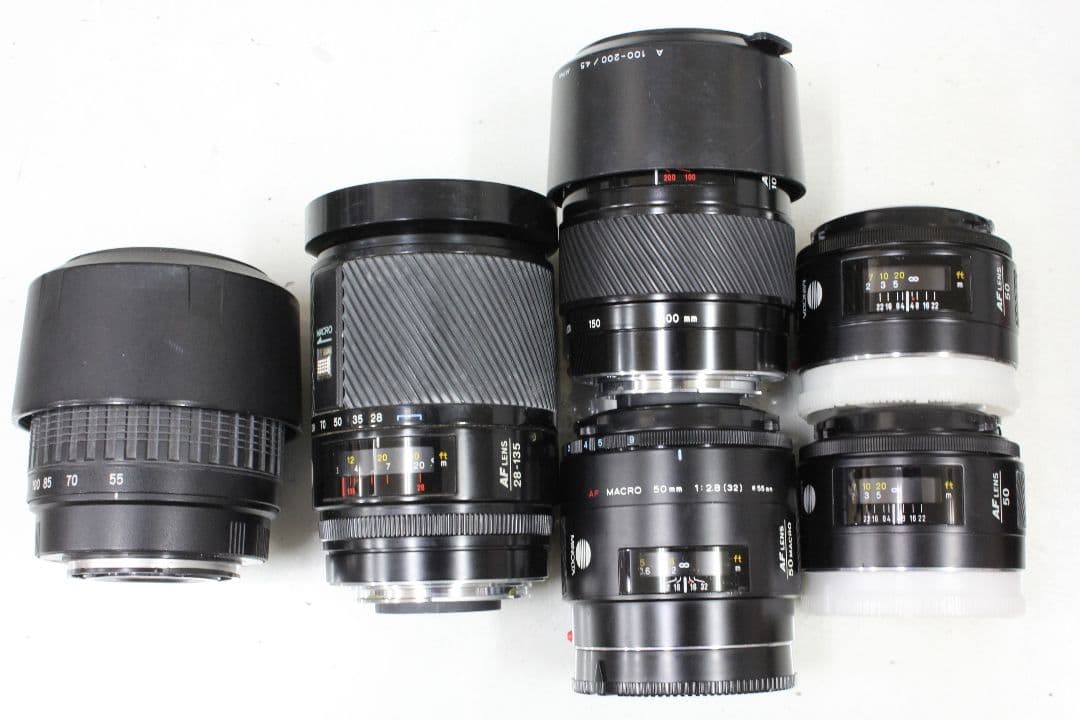 ミノルタAマウントレンズ ６本 ジャンク品 50mm F1.4 等