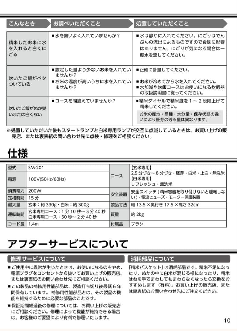 MK RICELON 小型精米機 黒