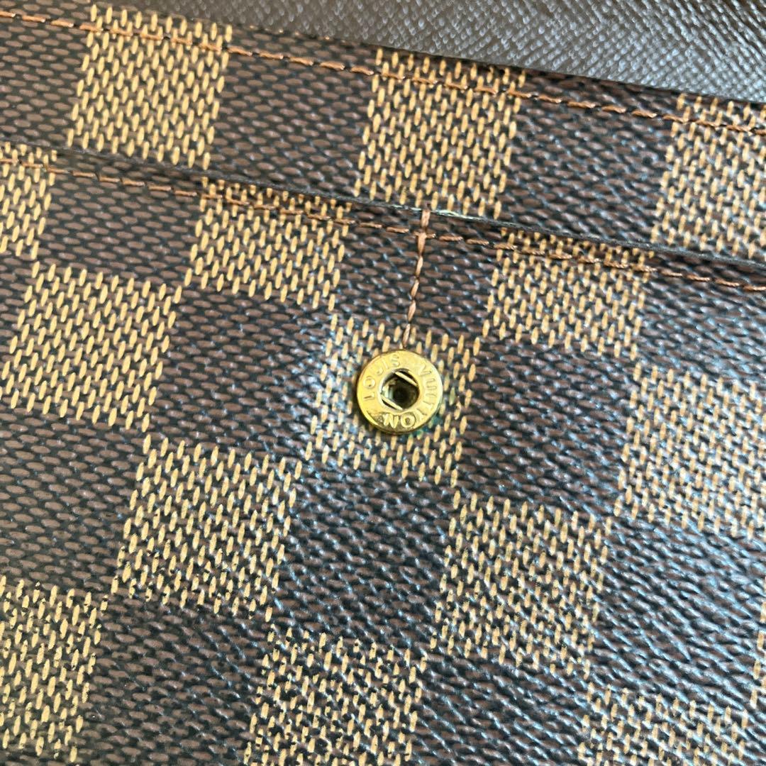 【あーちゃん】ダミエ　長財布　二つ折り