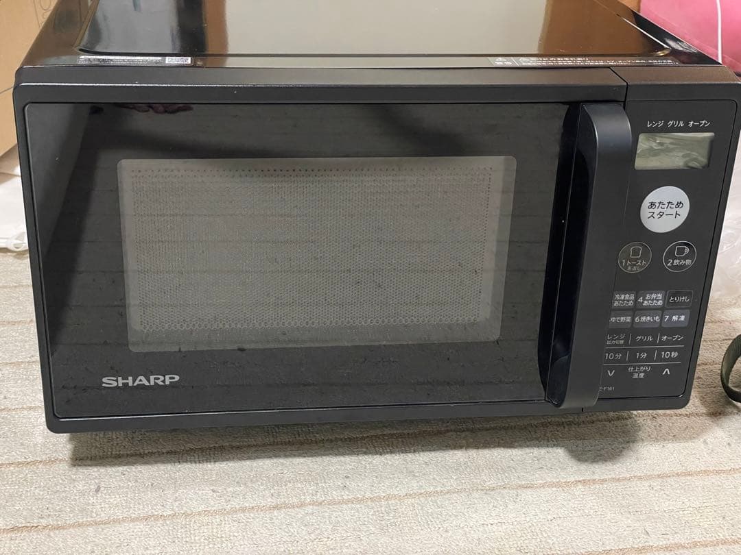 SHARP 電子レンジ 黒色 セラミックコーティング