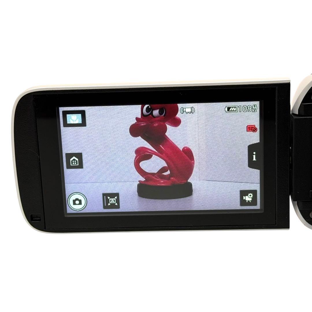 【美品】Canon iVIS HFR800 ビデオカメラ 本体 白 ホワイト