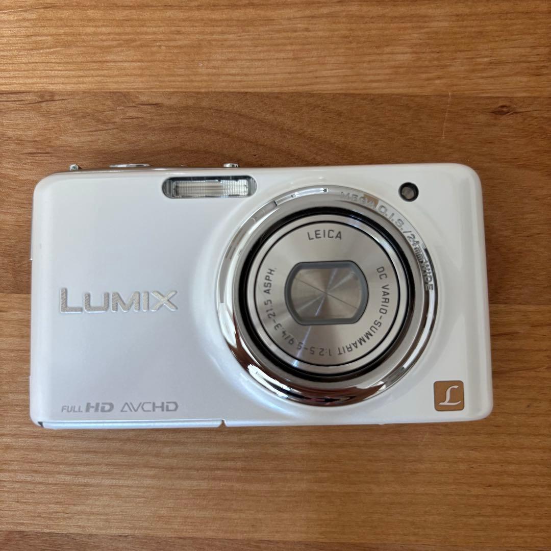 動作確認済　パナソニック デジタルカメラ LUMIX DMC-FX77 ホワイト