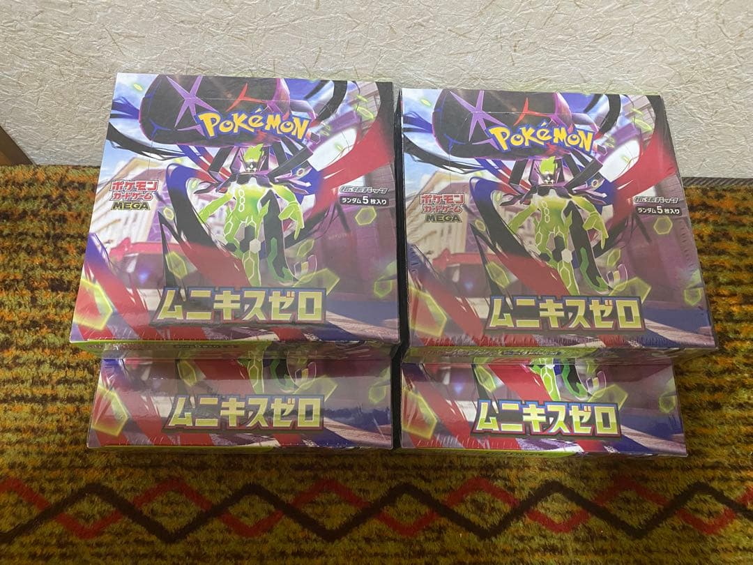 ポケモンカードゲームムニキスゼロ✖️4個ボックスシュリンク付き