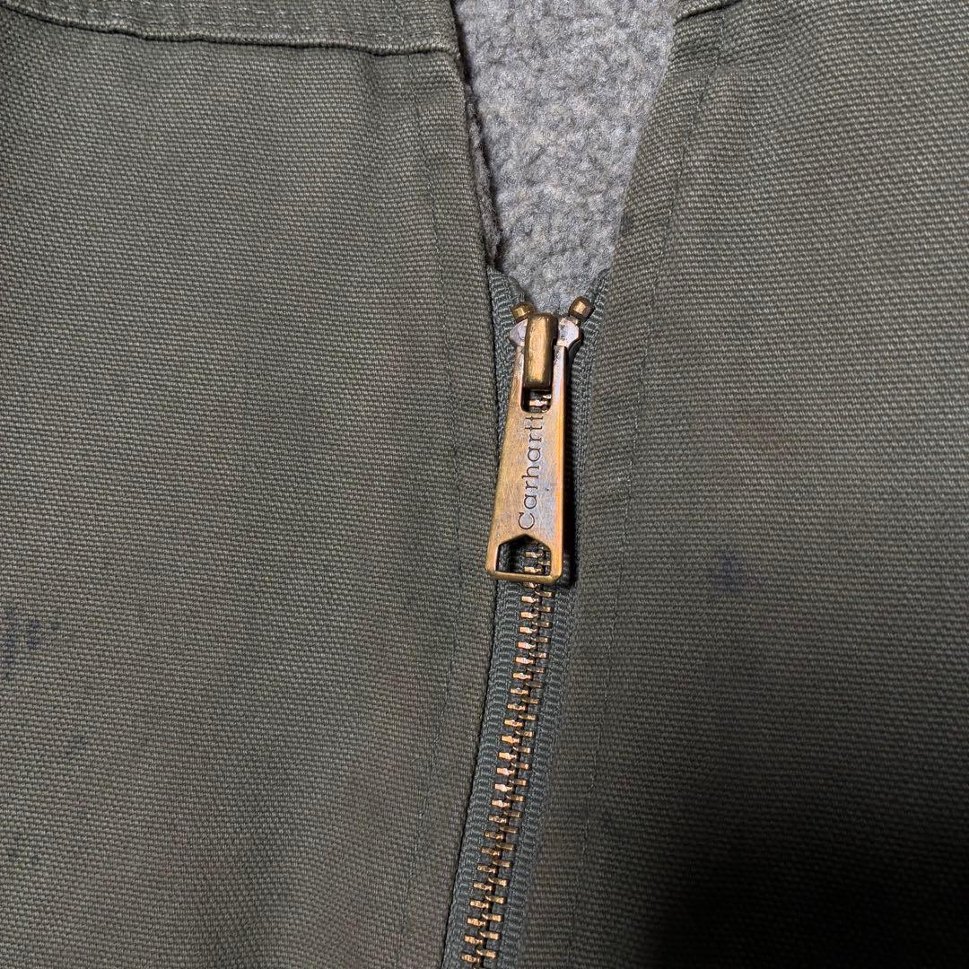 00s メキシコ製　Carhartt ダックベスト　オリーブ　カーキ　カーハート