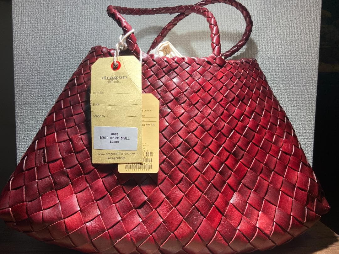 新品 レザーかごバッグ(台形) 8893_SANTA .CROCE SMALL