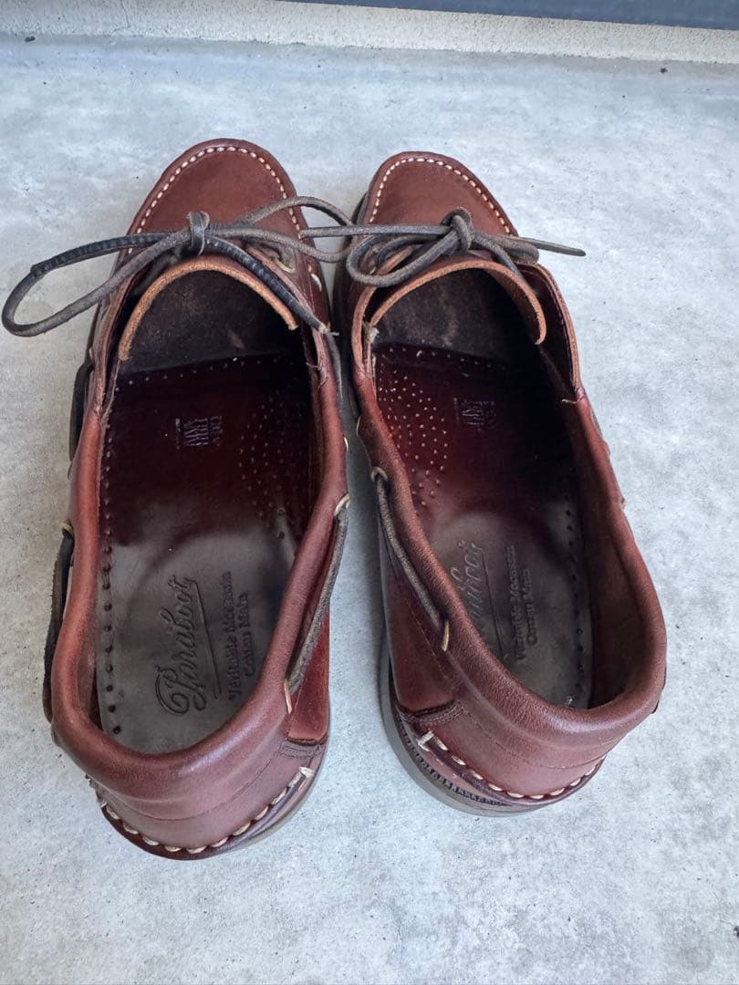 パラブーツ バース デッキシューズ セミヴィンテージ 27cm