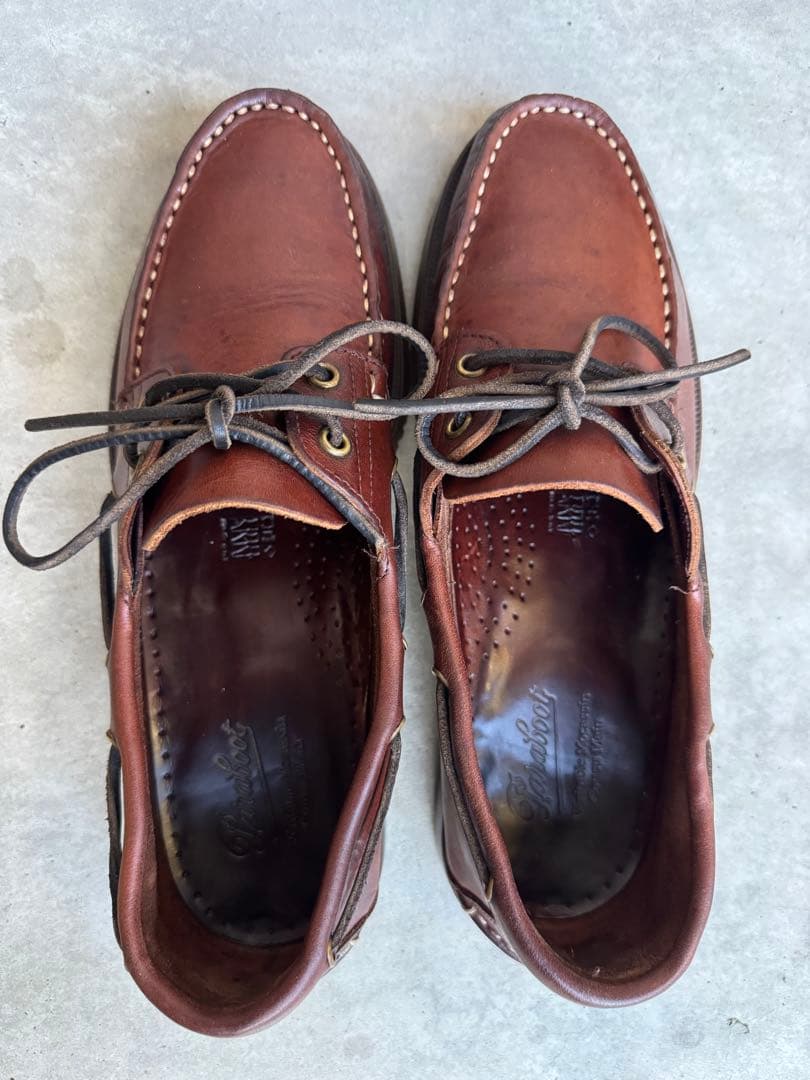 パラブーツ バース デッキシューズ セミヴィンテージ 27cm