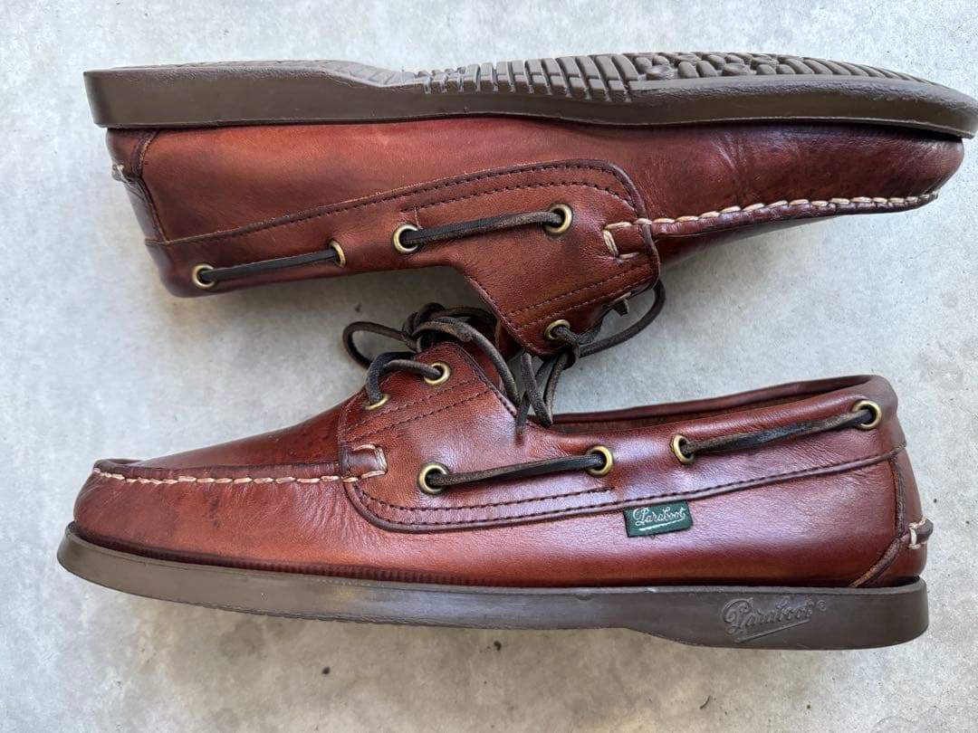 パラブーツ バース デッキシューズ セミヴィンテージ 27cm