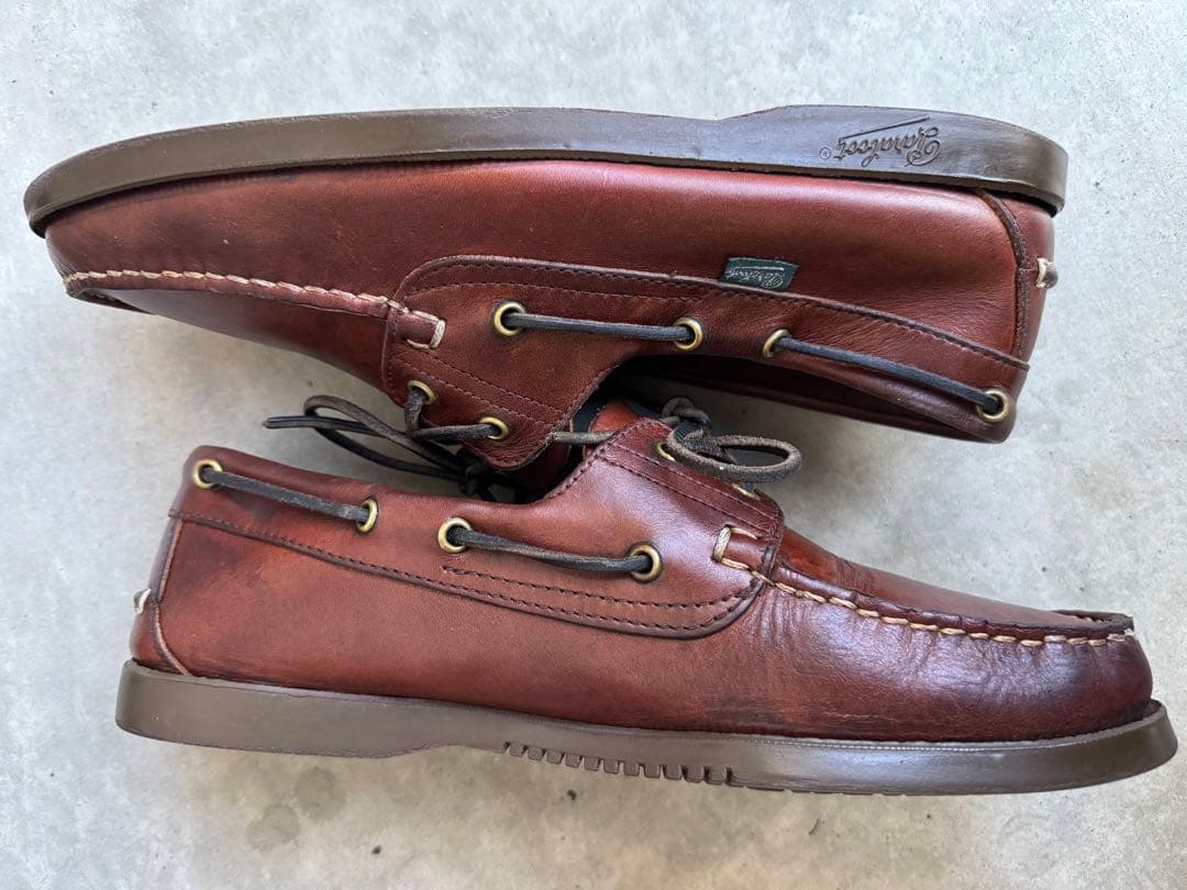 パラブーツ バース デッキシューズ セミヴィンテージ 27cm