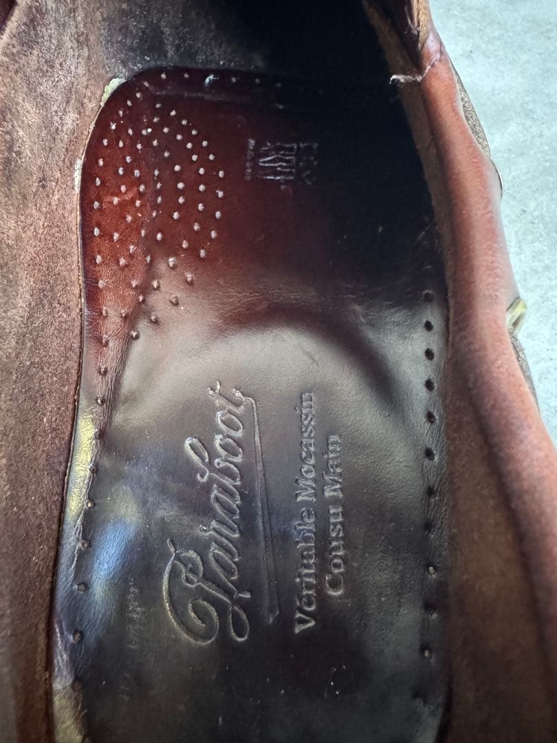 パラブーツ バース デッキシューズ セミヴィンテージ 27cm