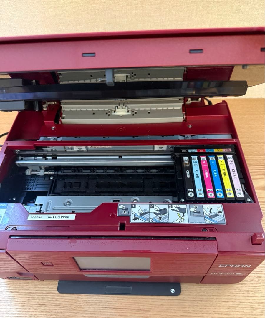 EPSON EP-807AR インクジェットプリンター 赤【ジャンク品】