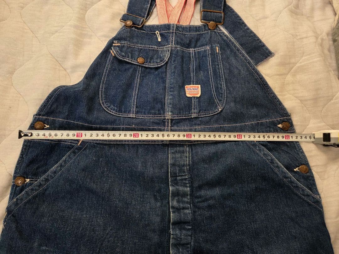 40s 50s 盾タグ BIG MAC デニムオーバーオール ヴィンテージ