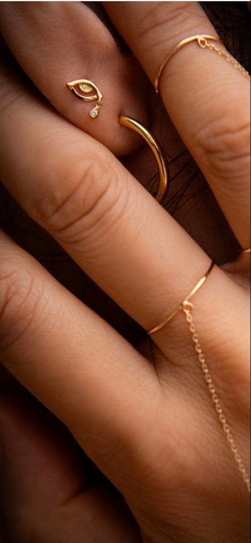 H SAKAKIYAMA 目の形状ピアス　 3rdeye