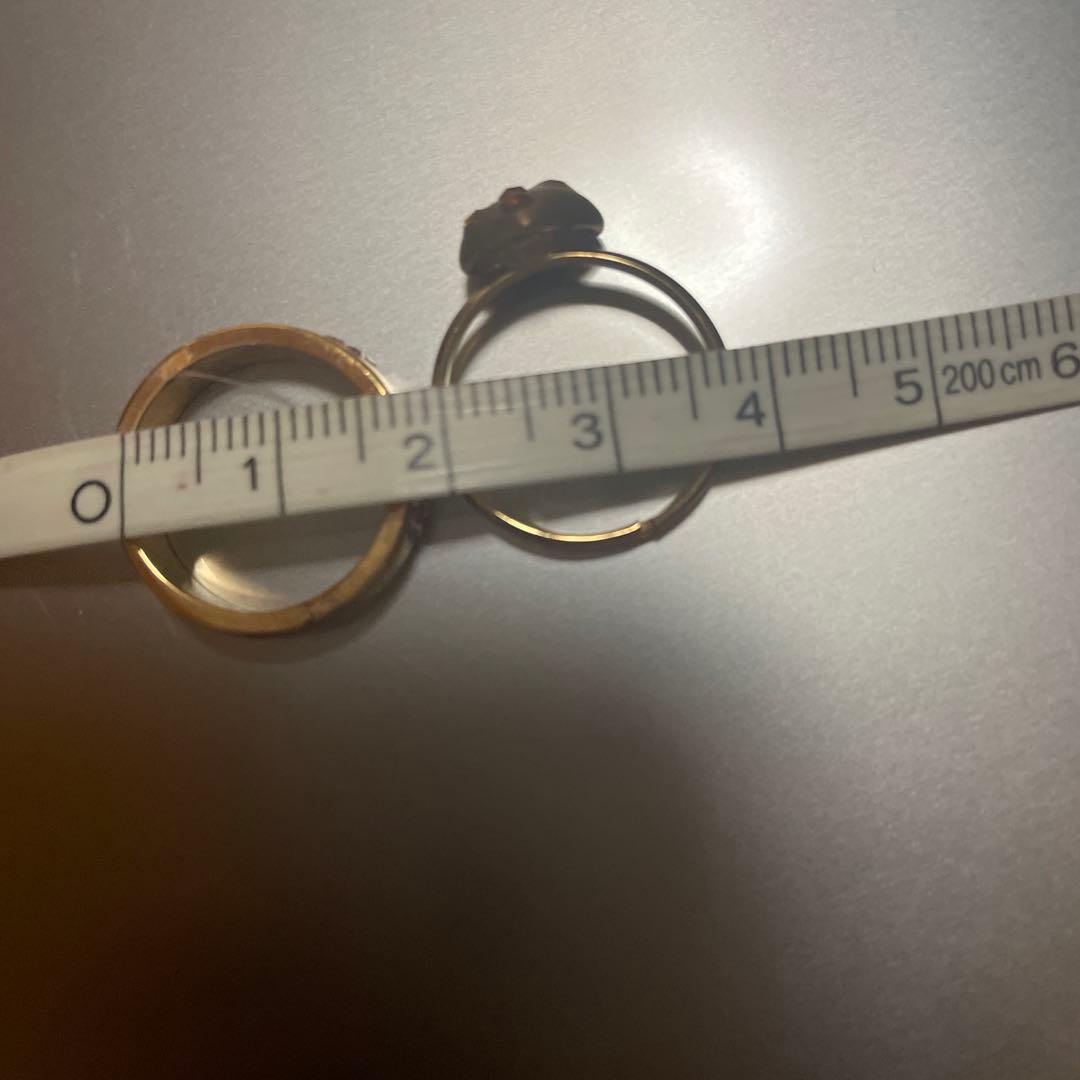 こうや　遺品整理　ネックレス　指輪　刻印あり　ゴールド色