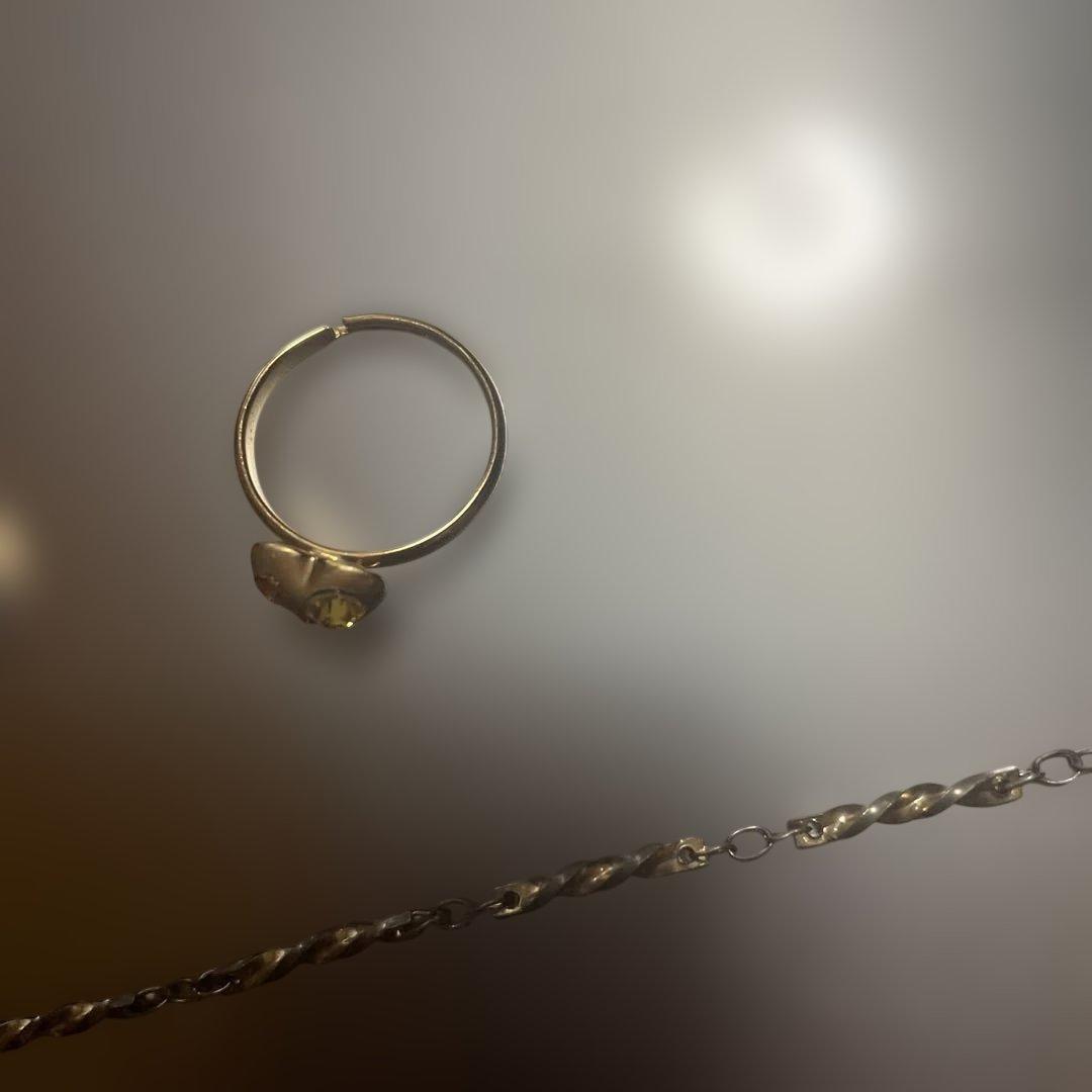 こうや　遺品整理　ネックレス　指輪　刻印あり　ゴールド色