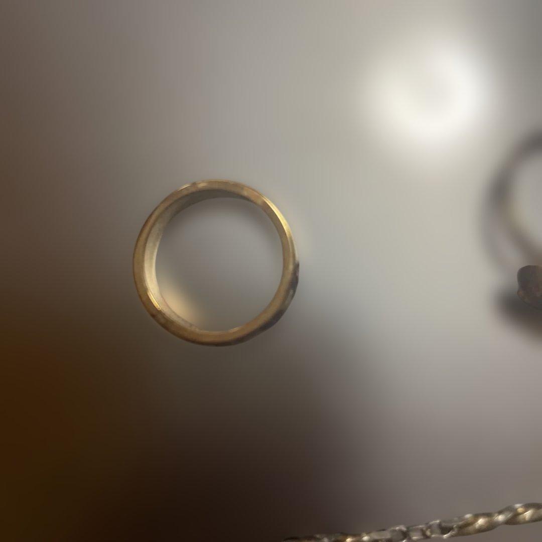 こうや　遺品整理　ネックレス　指輪　刻印あり　ゴールド色