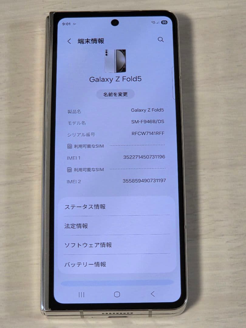 【レア色】Samsung Galaxy Z Fold5 512GB 海外版