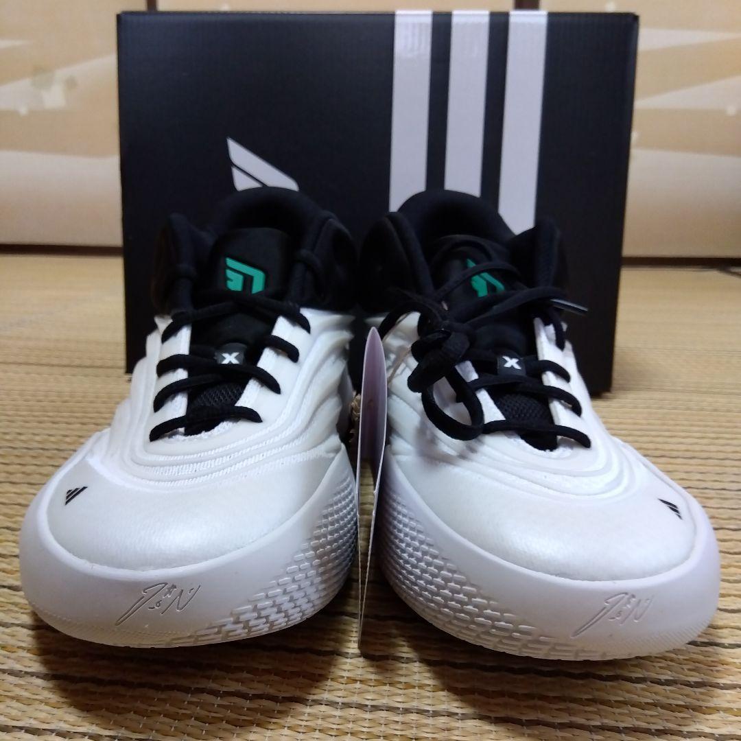 adidas デイム10 バスケットシューズ 270サイズ ホワイト/ブラック