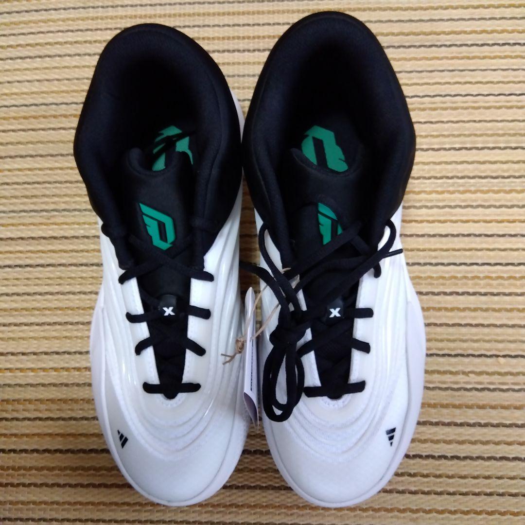 adidas デイム10 バスケットシューズ 270サイズ ホワイト/ブラック