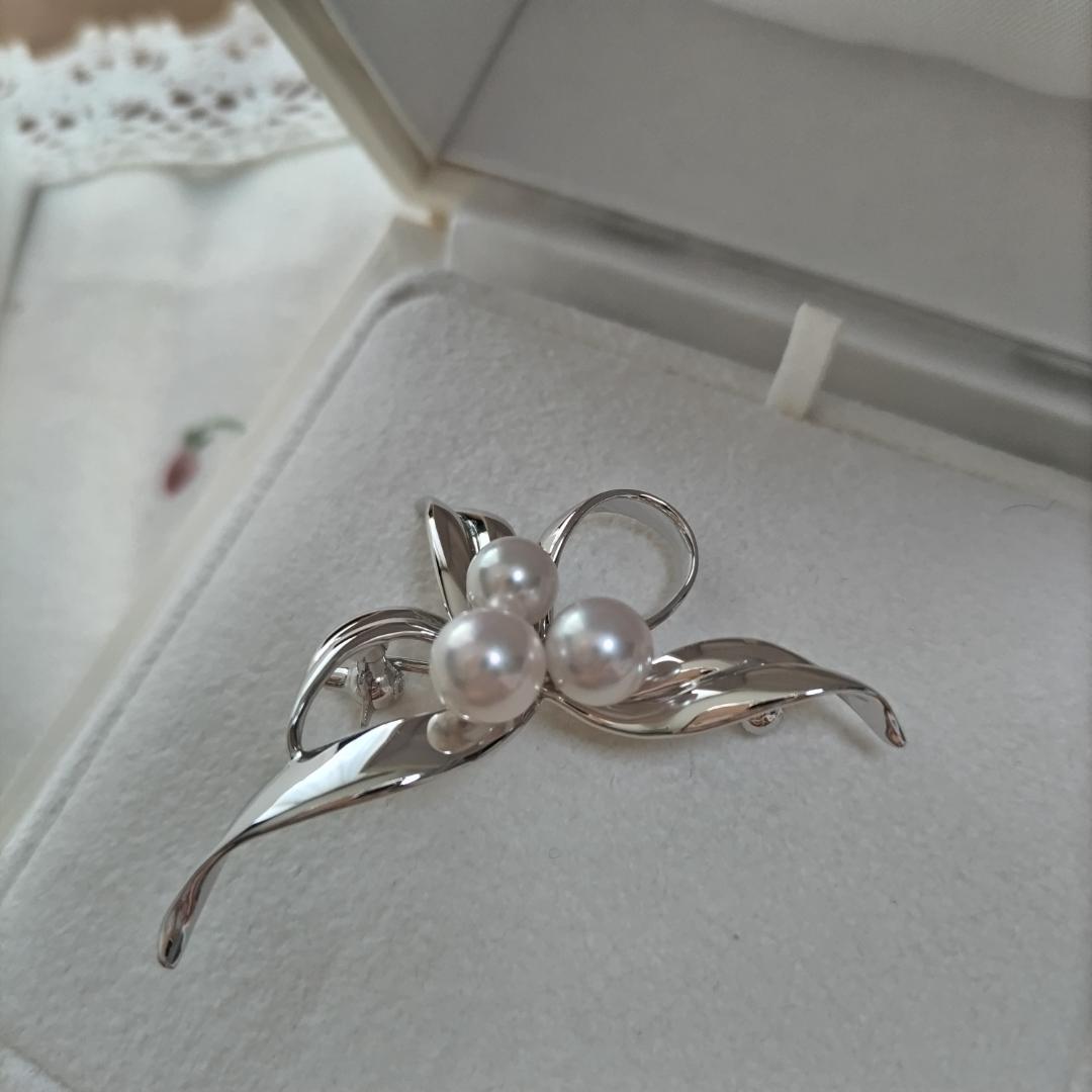 MIKIMOTO シルバーブローチ