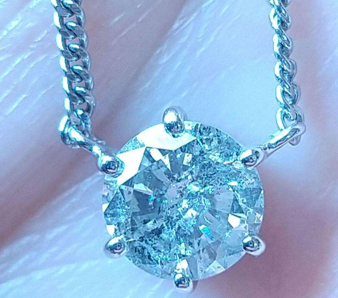 ジュエリーマキ 大粒天然ダイヤモンドネックレス 1.11ct/40.9cm