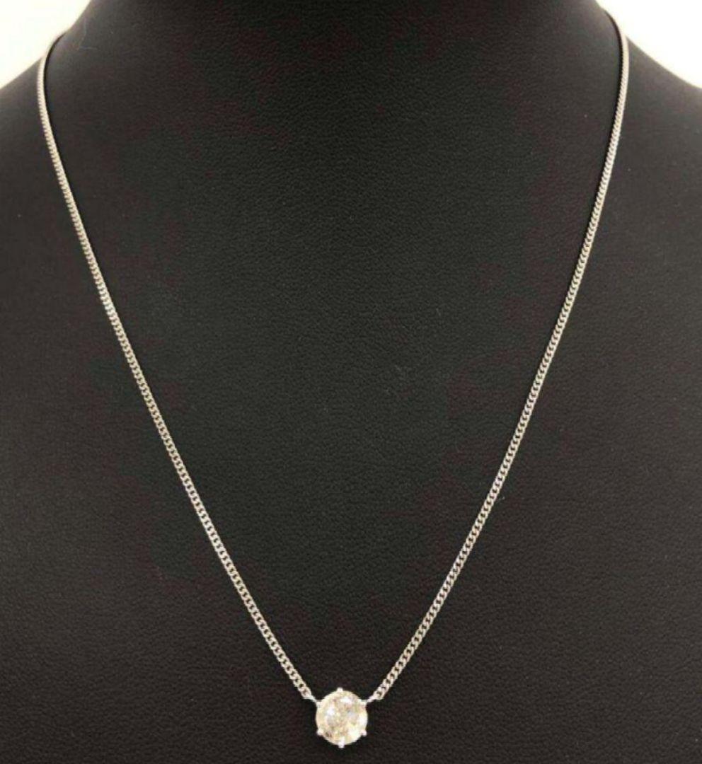 ジュエリーマキ 大粒天然ダイヤモンドネックレス 1.11ct/40.9cm