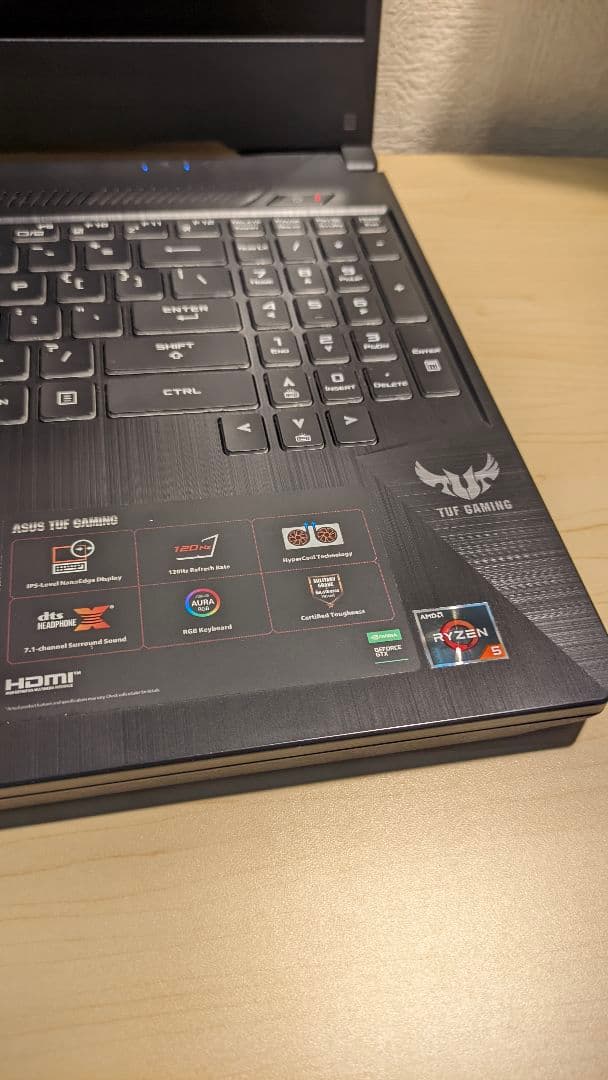 TUF Gaming FX505DT Ryzen 5 3550H・8GBメモリ…