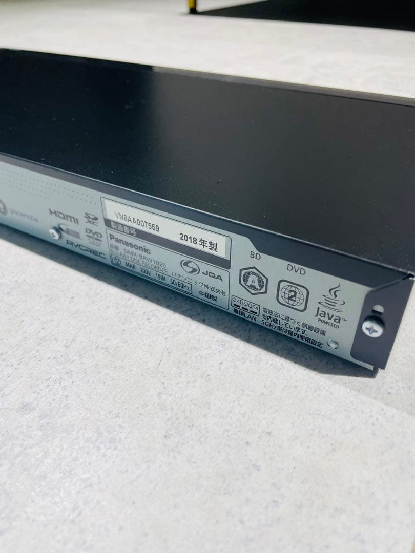 Panasonic ブルーレイレレコーダー　DMR-BRW 1020