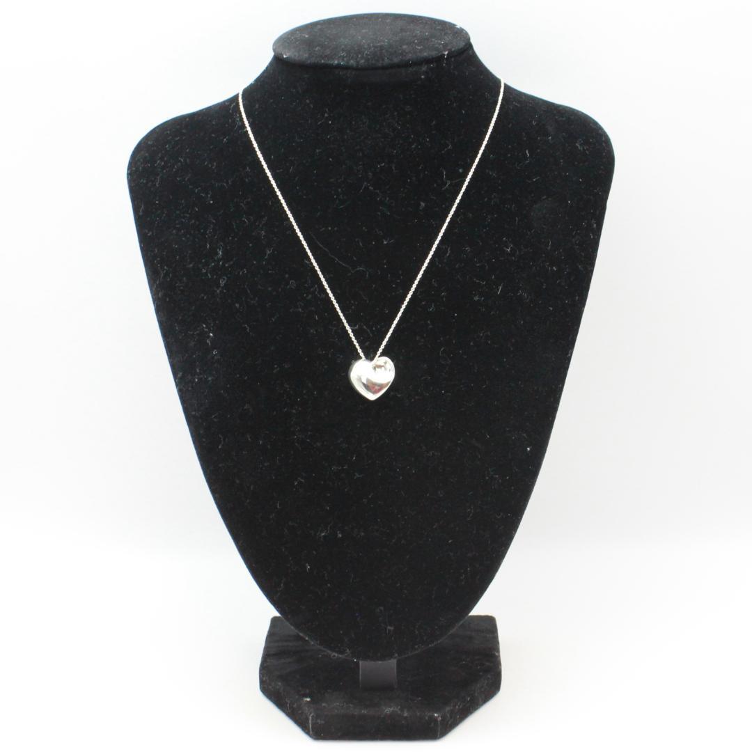 美品 Tiffany&Co. ティファニー フォールドハート ネックレス 925