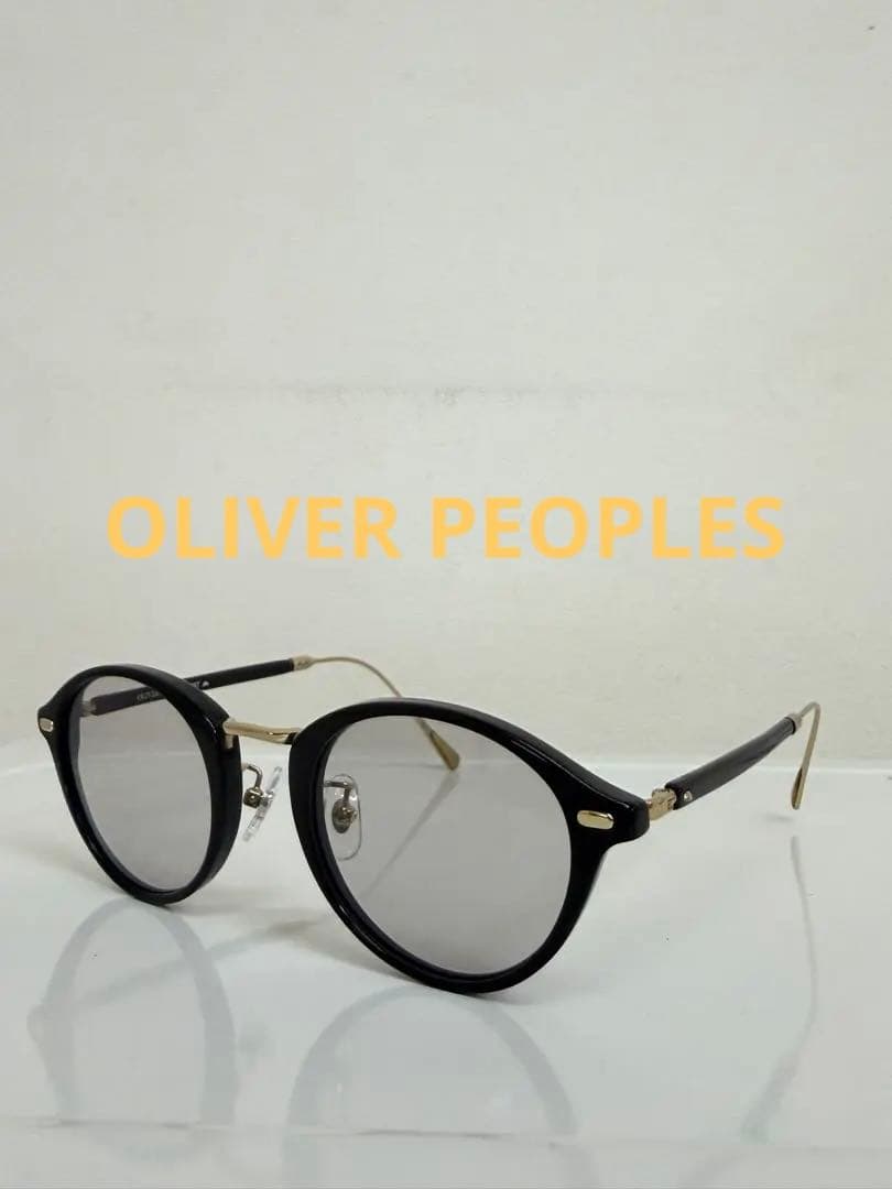 OLIVER PEOPLES STINSON BKG チタン メガネ 度なし