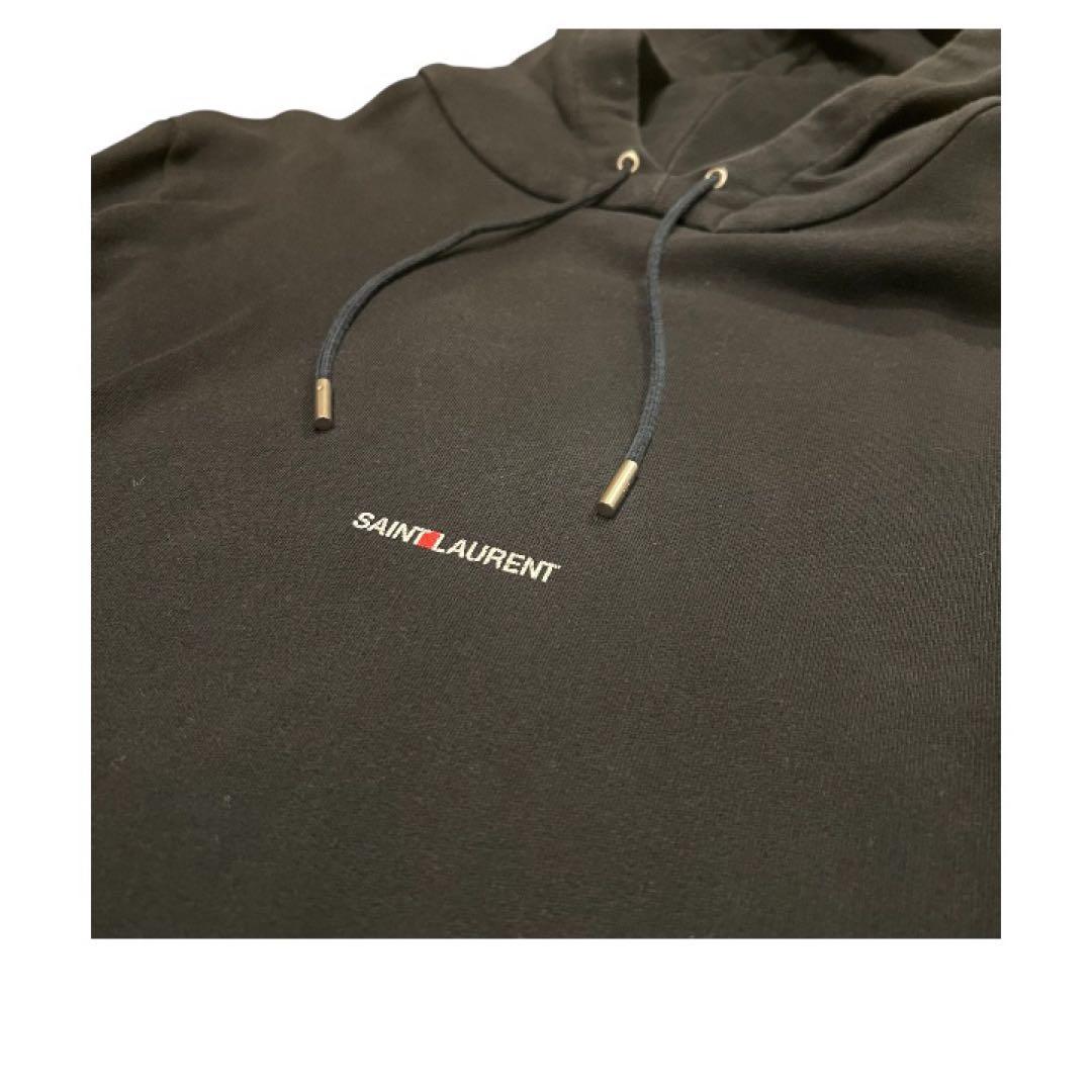 Saint Laurent サンローラン ロゴプリントパーカー レディース