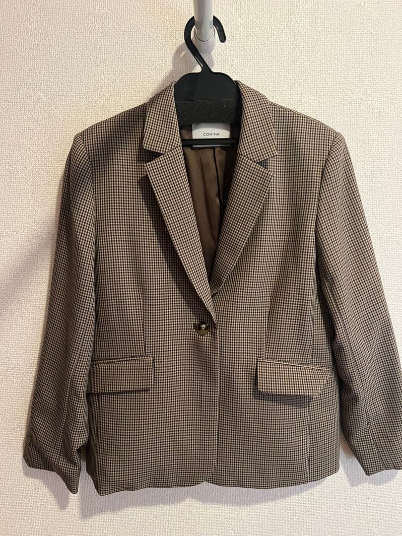 COHINA シングルブレストテーラードジャケット